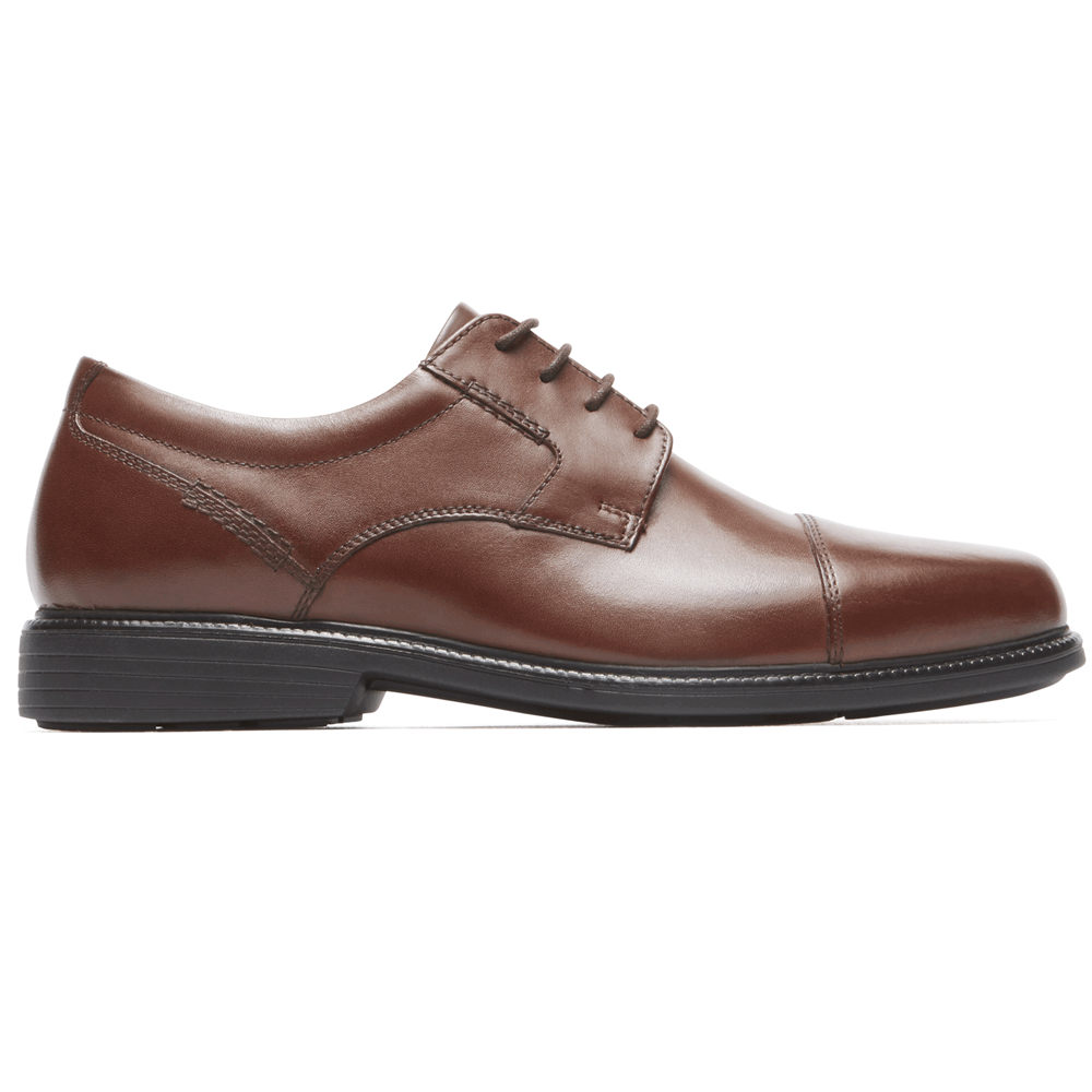 Rockport Oxfords Herre Brune - Charles Road Cap Toe - UZOQ48529